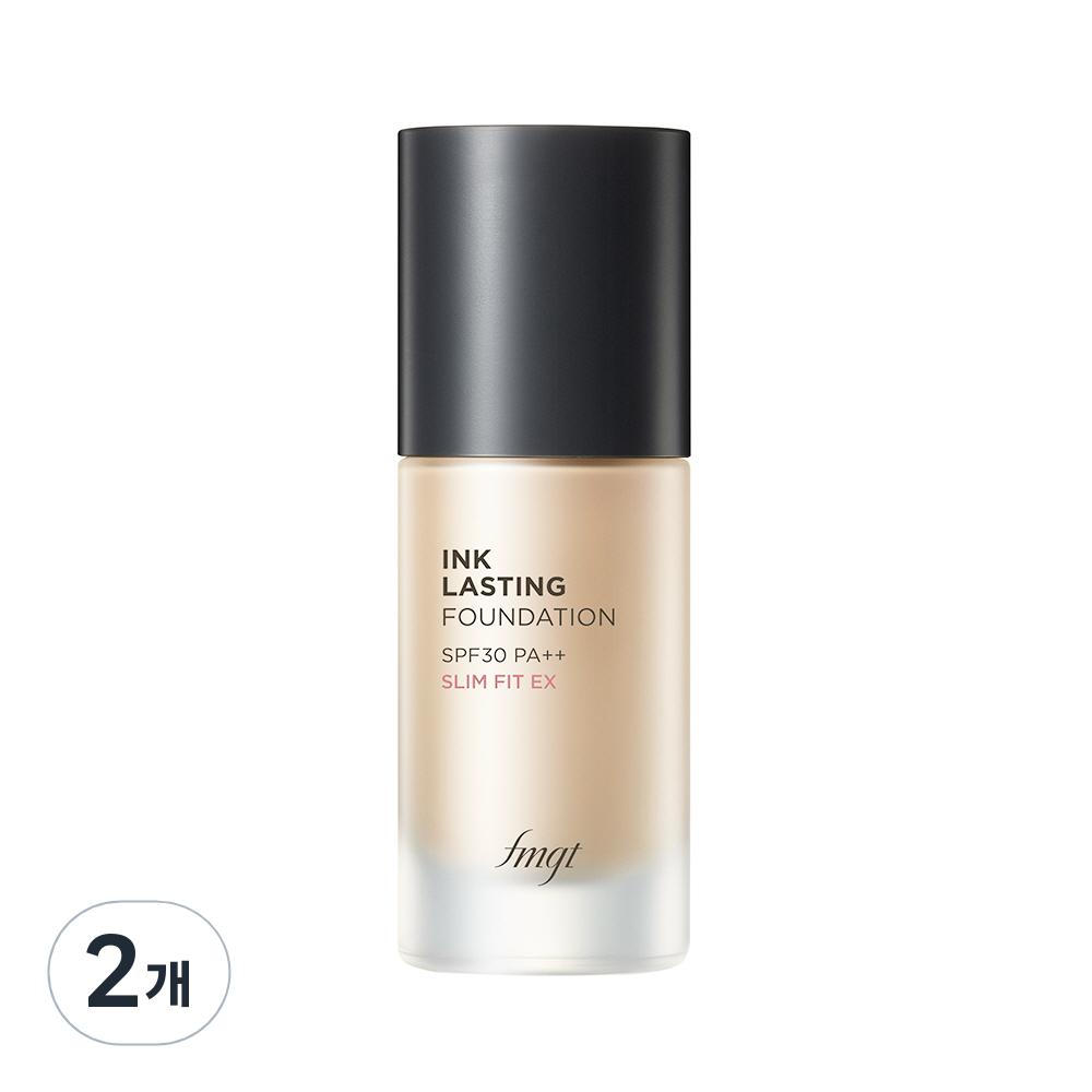 The Face Shop Тональная основа Ink Lasting Foundation Slim Fit EX 30 мл, N203 Натуральный бежевый, 2 шт.