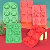 Christmas Silicone Baking Mold Chocolate Baking Mold Santa Clause Xmas Tree Mold for Pudding, Ice Cube, Handmade Soap Cake Decor