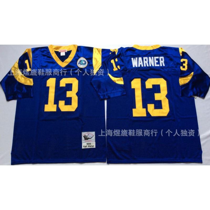 St. Louis Rams Vintage Football Jersey Mitchell Ness Embroidered NFL Style Team Apparel Men