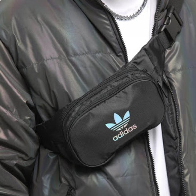 adidas Оригинальная поясная сумка из полиэстера Оксфорд Regular Унисекс Черный GD4609