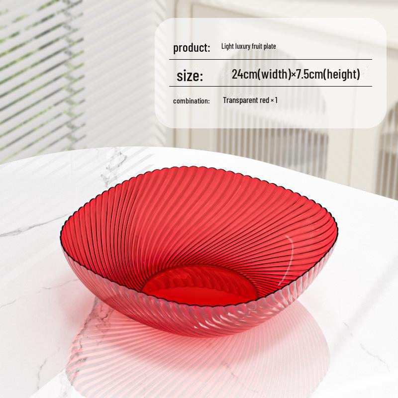 Элегантная фруктовая тарелка из ПЭТ: Стильная и роскошная ваза для конфет или сухофруктов для гостиной