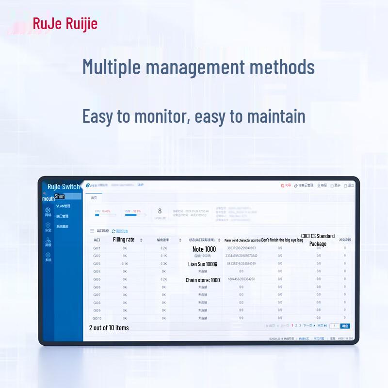 Ruijie RG-S6120-20XS4VS2QXS 10G/25G/40G Core Fiber Switch