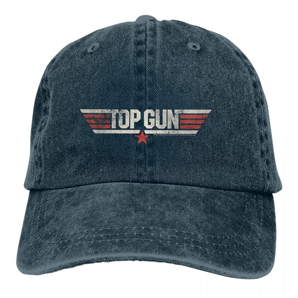 Летняя кепка Солнцезащитный козырек Top Gun Классика Винтаж Кинозвезды Хип-хоп Кепки Ковбойская шляпа Козырек Trucker Dad Hats
