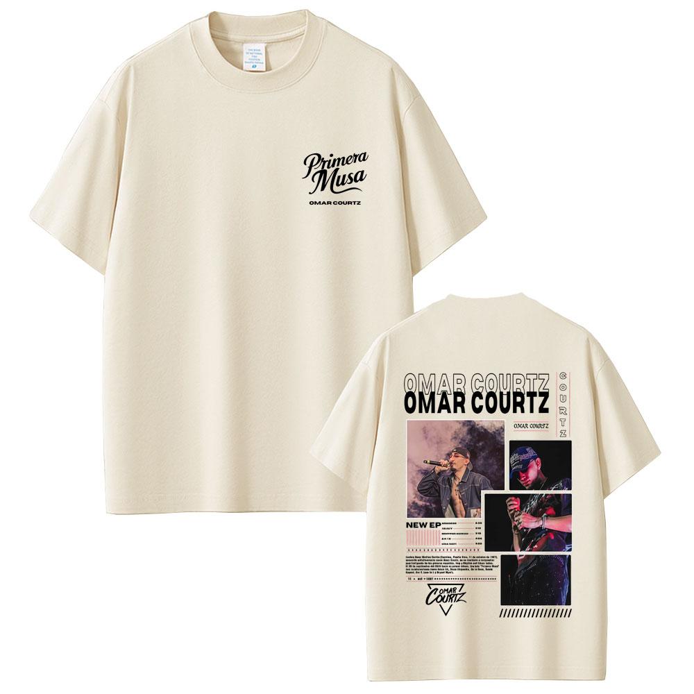 Rapper Omar Courtz Primera Musa Graphic Print T Shirts Men Women Hip Hop Oversized Tshirt Mens Casual Cotton Vintage Tshirts