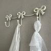 Iron Material Metal Bow Wall Hooks Golden Finish Modern Minimalist Hooks  Home Decor