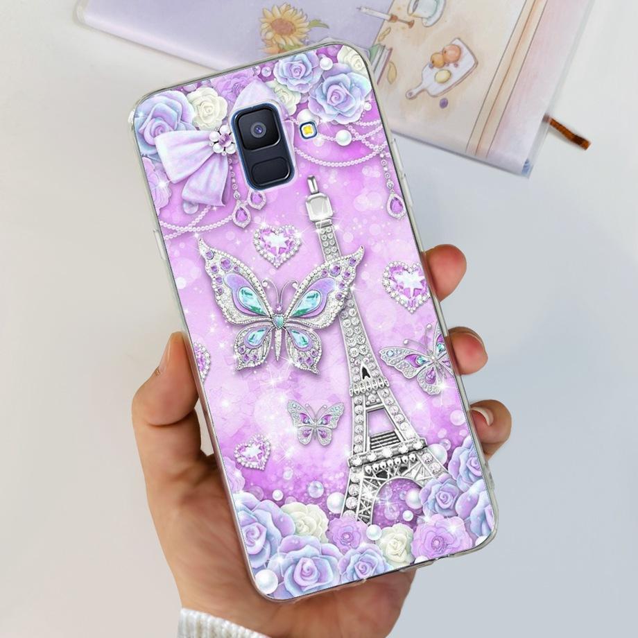 Чехлы для Samsung Galaxy A6 2018 задняя крышка телефона SM-A600 A600F для samsung A6 plus 2018 A605 A605F A6+ Fundas защитный чехол