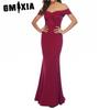 Women's V-neck Slit Dress Banquet Evening Gown