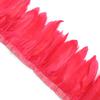 2M/Lot Real Geese Feather Fringe Ribbons Goose Feathers Trim Dyed for Dress Skirt Cloth Belt Decorative Clothing