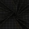 Dark Green Checkered Summer Suit Fabric – 70% Viscose, 30% Polyester | 350g, 150cm Width