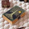 Tree of Life Leather Journal: Vintage Grimoire Book of Shadows