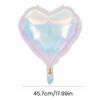2 Pcs Iridescent 4D Balloons Large Holographic Foil Balloon Rainbow Mylar Aluminum Balloon for Birthday Wedding Baby Shower Party Decoration