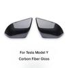Для Tesla Model 3 Y Накладка на зеркало заднего вида Защитная накладка из углеродного волокна Устойчивая к царапинам Износостойкая Внешние автоаксессуары