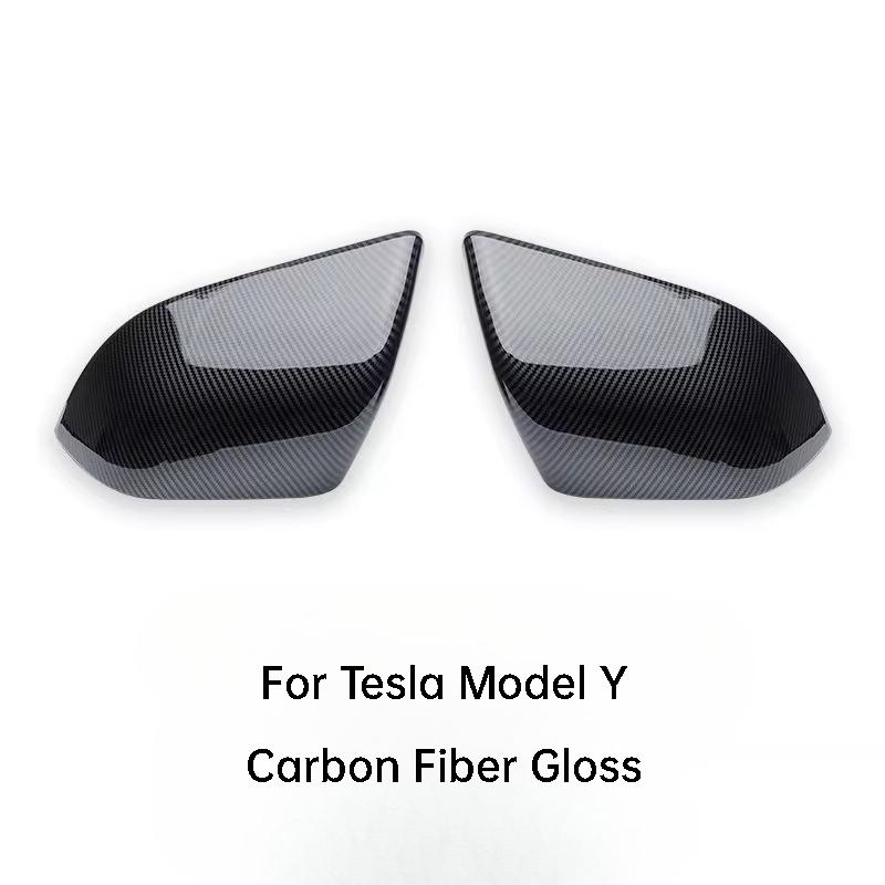 Для Tesla Model 3 Y Накладка на зеркало заднего вида Защитная накладка из углеродного волокна Устойчивая к царапинам Износостойкая Внешние автоаксессуары