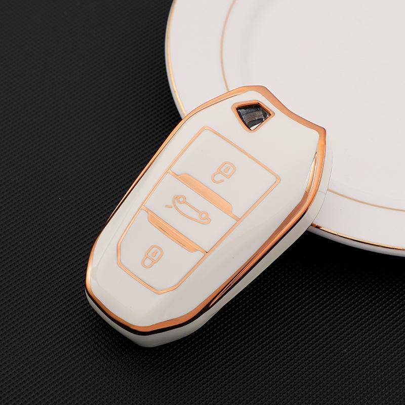Case Tpu Key Car Luxury Cover For Peugeot 2008 3008 4008 5008 308 408 508 Keychain