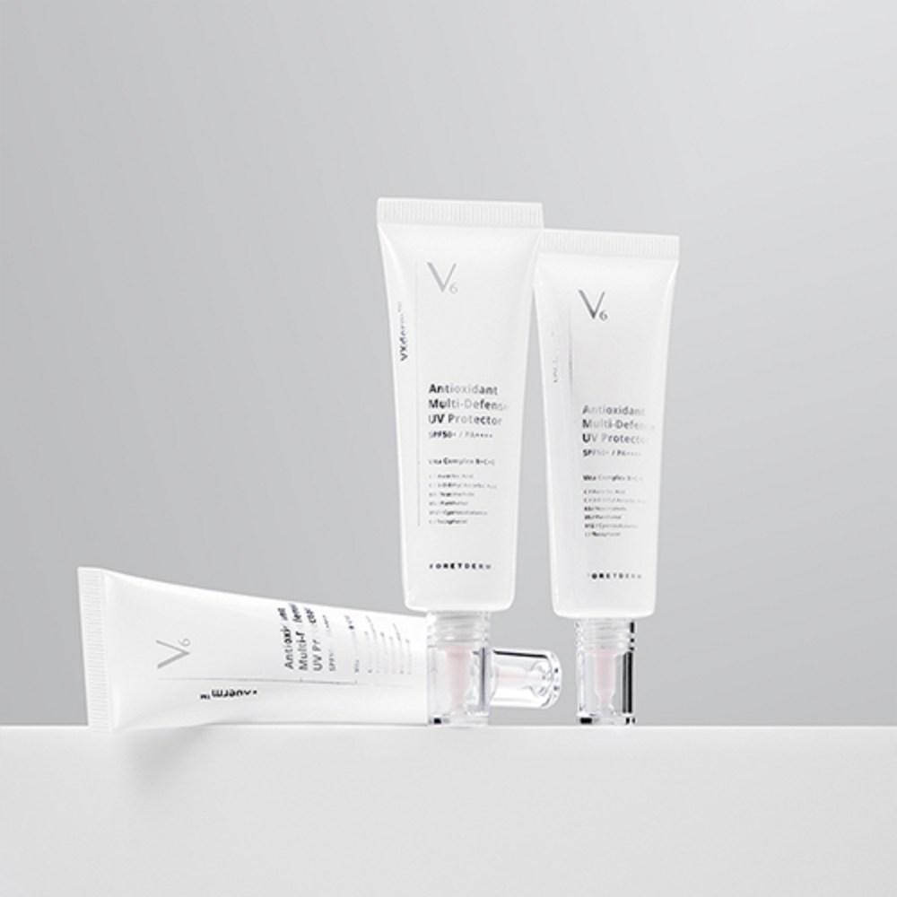 FORETDERM V6+ anti-aging Antioxidant Tone-Up watery Glow Sun Cream SPF50+ PA++++ 50ml
