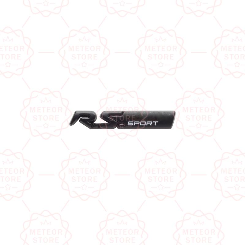 Car Nameplate RS Sport Metal Badge Interior Steering Wheel Sticker Emblem For Twingo Captur Kadjar Megane Koleos Clio Sandero