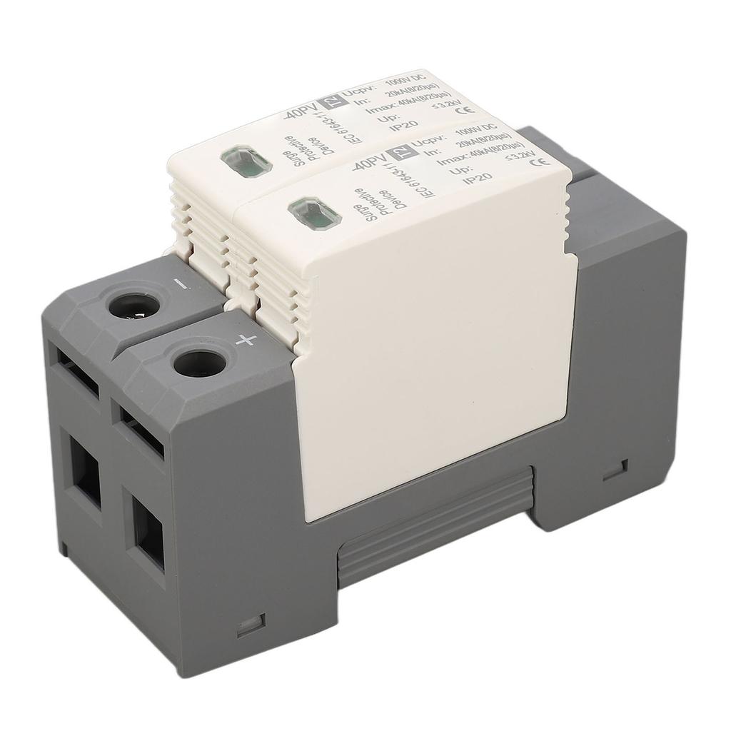 Устройство защиты от перенапряжения 1000 В постоянного тока 20‑40KA 2P ПК Фотоэлектрический разрядник для защиты от фотоэлектрического напряжения