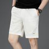 Мужские повседневные шорты, летние тонкие свободные брюки прямого покроя средней длины, мужские брюки из чистого хлопка длиной пять четвертей