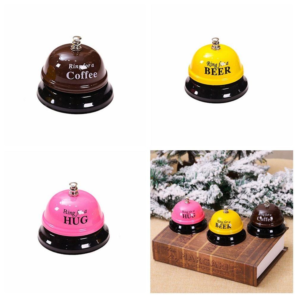 Простой в использовании звонок для стола, звонок из железа, симпатичный металлический звонок, новинка, напоминание об ужине, подарок для студента