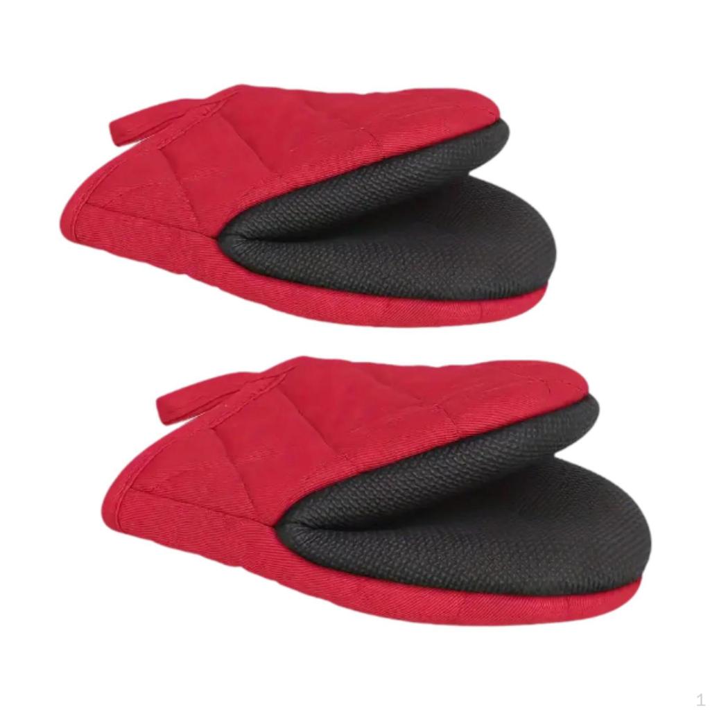 2 шт. в упаковке мини-прихватки с петлей для подвешивания, кухонные принадлежности для микроволновой печи и барбекю