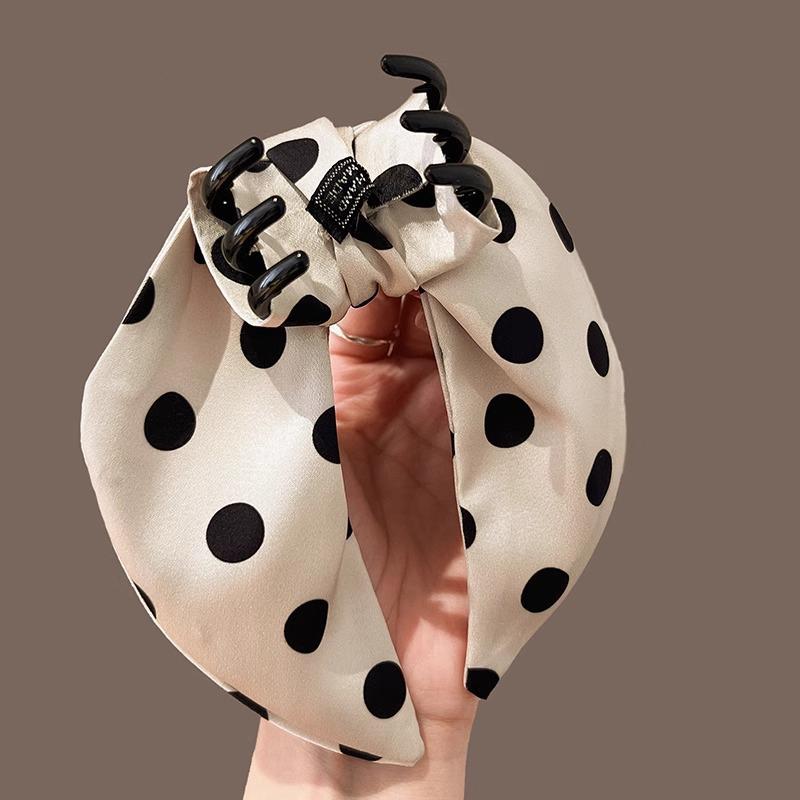 Polka Dot Bunny Ears Hairpin Satin Classic Small Hairpin able And Elegant Girls Hair Accessories Hairpin