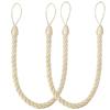 1Pc  Curtain Ropes Tiebacks Tie-Backs Curtain Handmade Holdbacks Clip Buckle Rope Home Decorative Room Accessories Curtain Tieback