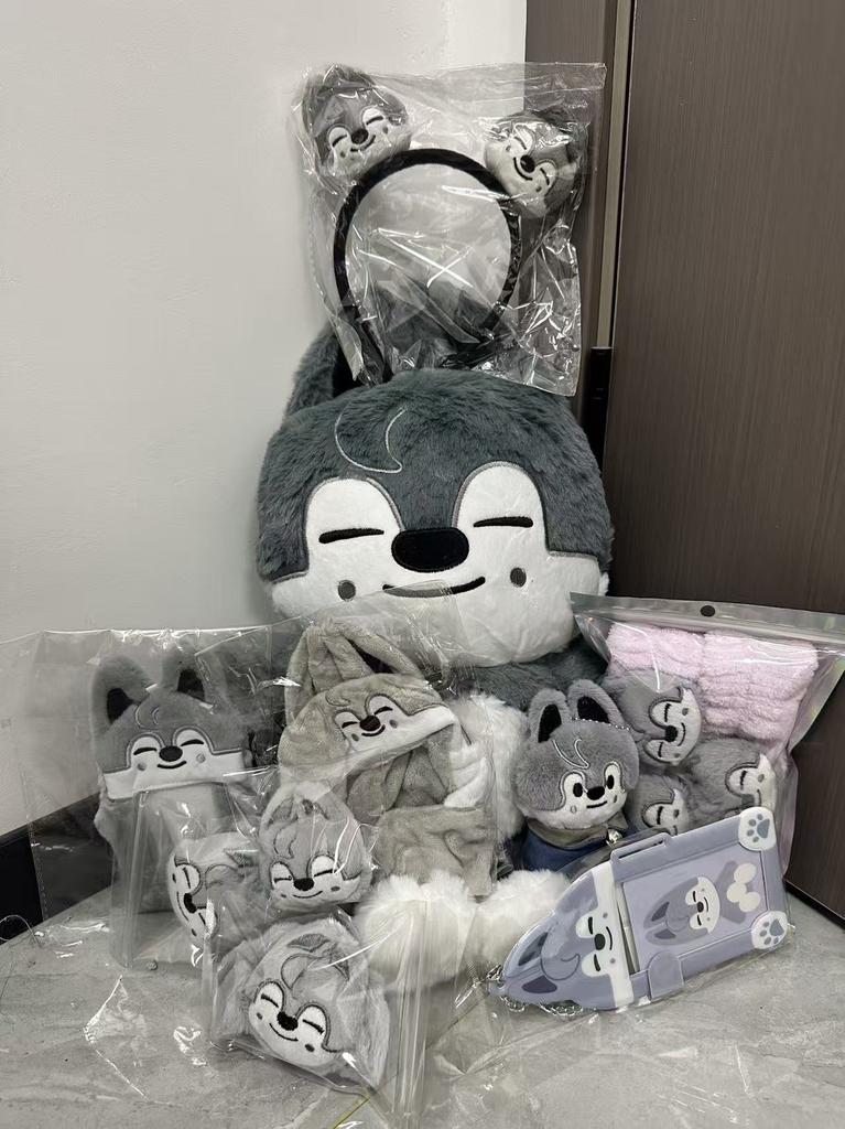 50cm Plush Toy Wolfchan Kawaii Cartoon Stuffed Animal Plushie Doll Large Size Kids Babies Sleeping Pillow Gift