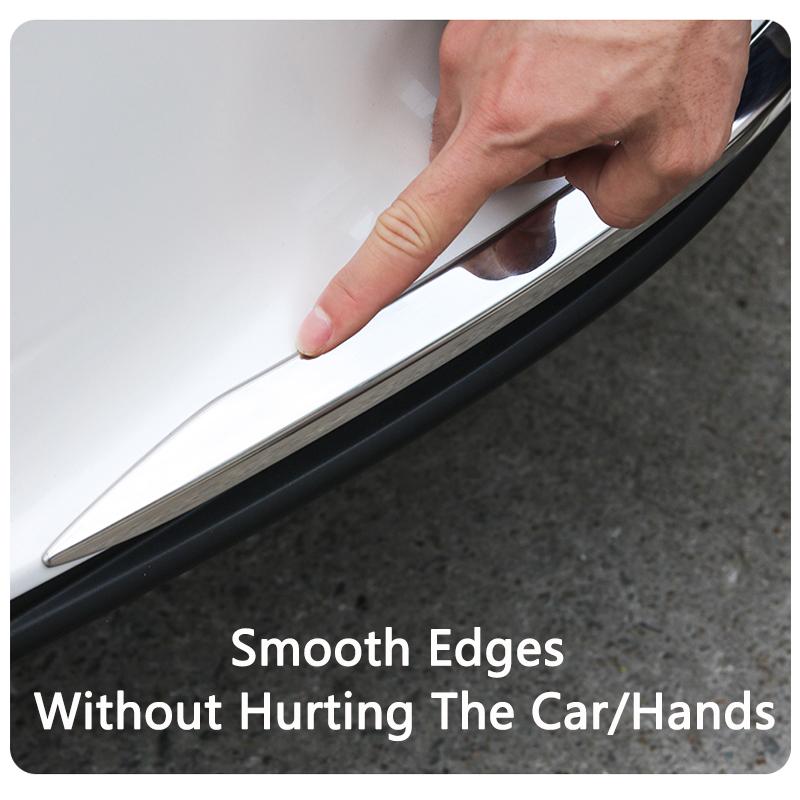 QHCP полоса переднего бампера автомобиля из нержавеющей стали, передняя и задняя планка, декоративная наклейка, накладка, подходит для Lexus RX350H 450H 500H 2023