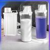 Double-sealed Transparent Large-opening Laundry Detergent Storage Tank with Measuring Cup