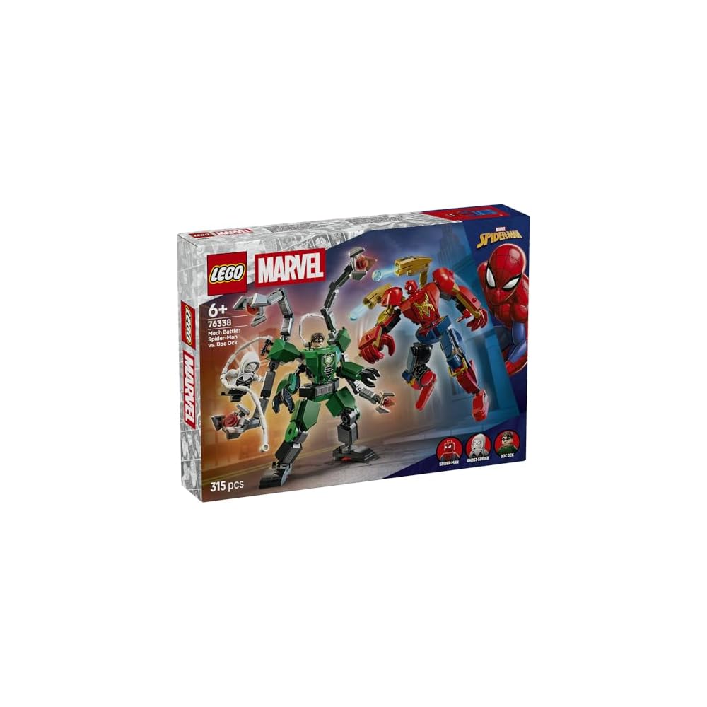 Набор LEGO Marvel Человек-паук против Доктора Осьминога Мех-костюм Строительные блоки Образовательный подарок для детей 6-9 лет