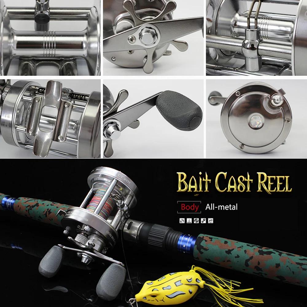 40#-60# Мощная троллинговая катушка Усиленная полностью металлическая Морская катушка для морской рыбалки с лодки, Байткастинговая катушка барабанного типа для сома, маски, окуня, серфа