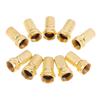 10 шт. скручивающиеся вилки коаксиального кабеля Rg6 типа F, латунный разъем, медь