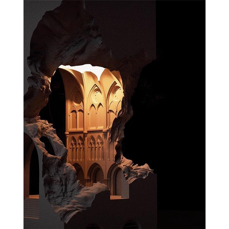 Настольная лампа Notre Dame's Melt Wax, ночник для спальни, настольная лампа из гипса, свеча, лампа для ароматерапии, подарок на день рождения, сувенир