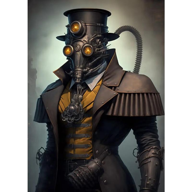 Ретро Череп Лягушка Сова Ворон Стимпанк Портрет Винтаж Животное Плакат Печать Холст Картина Настенные Картины Домашний Декор