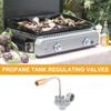 Stainless Steel and Coppers Griddles Regulator Propanes Tanks Regulator Control Valves for 17 and 22inch Tabletop Grills