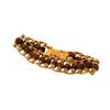 For Men Real Certified 5 Mukhi Rudraksha Beads Embedded In Original Gold Plated Metal  Modern Bracelet for Meditation  Available In Different