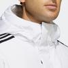 Adidas 3ST Long Hooded Down Jacket With Logo Print Unisex Outerwear White HN2098
