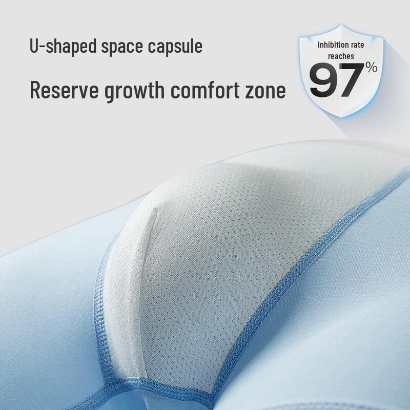 Mao Ren Мужские антибактериальные хлопковые боксеры-брифы, набор из 4 штук