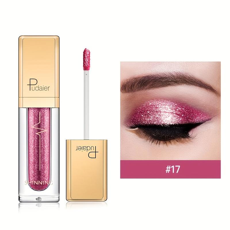 Make Up Liquid Eyeshadow Waterproof Glitter Pigments Purple Gold Metalic Women Beauty Gel Eye Shadow Cream 18 Colors Makeup Shimmer Shadow