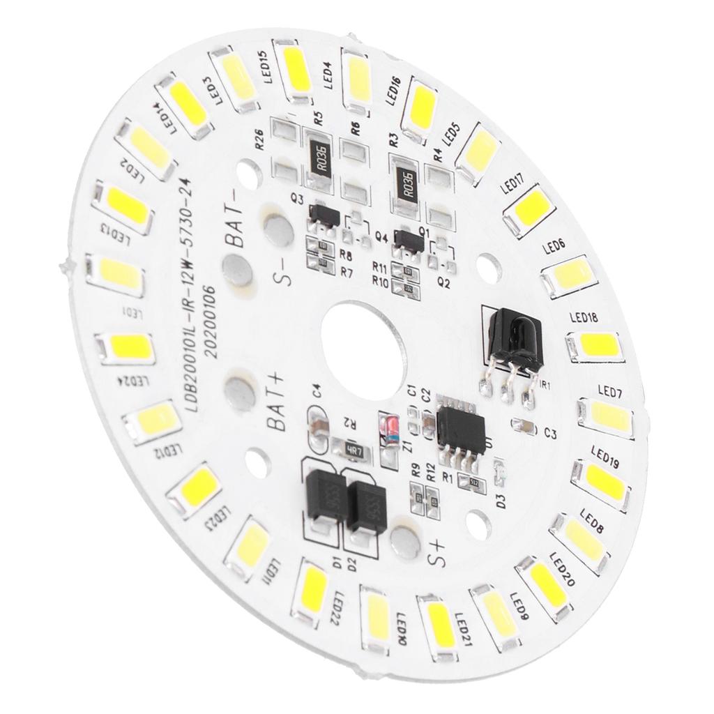 12W 24LED Ceiling Lamp Panel 3.2V 3.7V White  Warm Light Source with Remote Controller