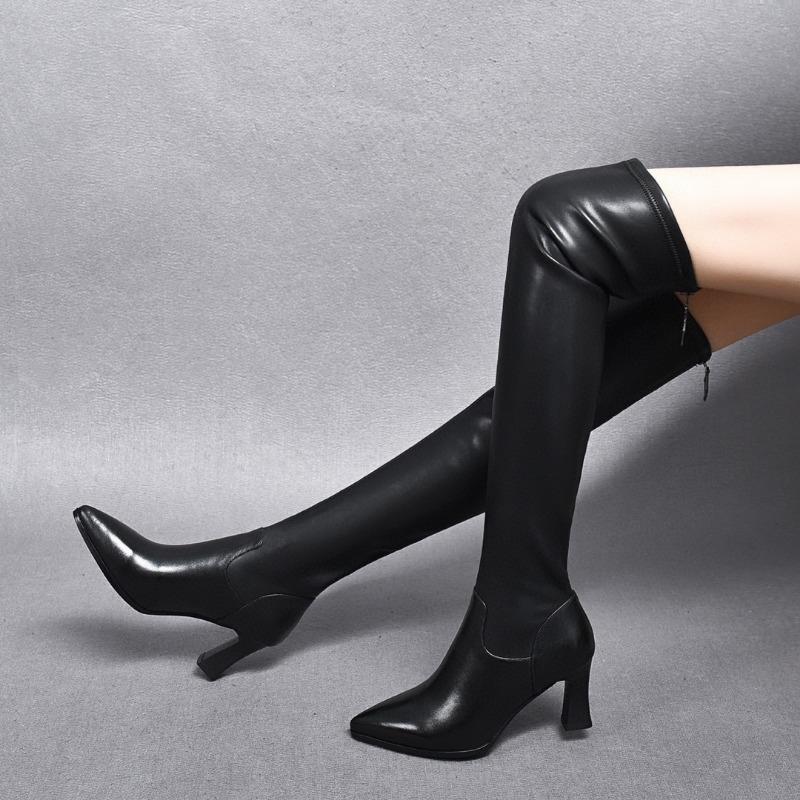 Сапоги до колена Модные сапоги Длинные сапоги