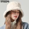 1PC Solid Color Warm Bucket Hats Women's New Winter Soft Versatile Plush Fisherman's Cap Suitable for Outdoor Cycling Hiking