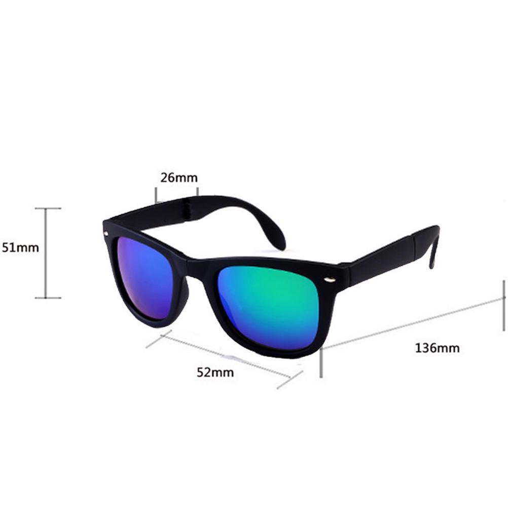 Vogue For Men Women Portable Square Protection Sport Gift Retro Shading Folding Sunglass