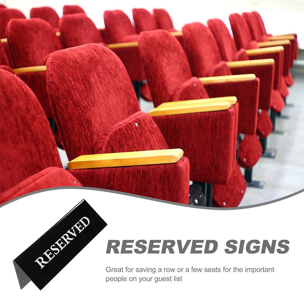 2шт акриловый знак Reserved многоразовый Reserved знак ресторанный стол Reserved знак v-образный стол Reserved