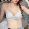 Chest Gathered Teenage Girls Underwear Without Steel Ring High School Students Bra Anti-sagging Collection of Breasts Bra