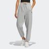 Adidas Нео сплошной цвет с небольшим логотипом и высокой талией, джоггеры на флисовой подкладке, женские брюки, средний конопляно-серый цвет, HZ2410
