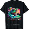 New Summer Cotton Tshirt Game Pixel Casual Shirt Cat Art Player Kitten Oversized T-shirt Summer Men's Clothing Unisex Tops Tees