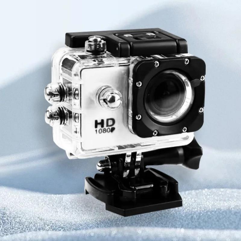 Full HD 1080P Waterproof Sports Camera - 2.0 Inch Mini Camcorder with Accessories for GoPro Style Action Recording