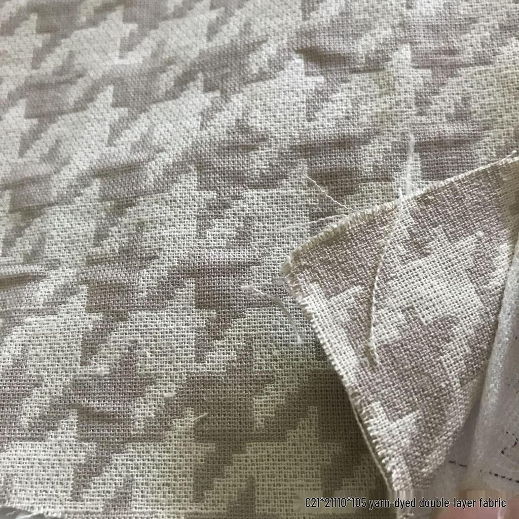 Лён Тенсел Район Слаб Шамбре Жаккард Облако Креп Ткань