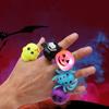 Party Halloween Party Jewelry Female Halloween Rings LED Glowing Light Korean Style Finger Rings
